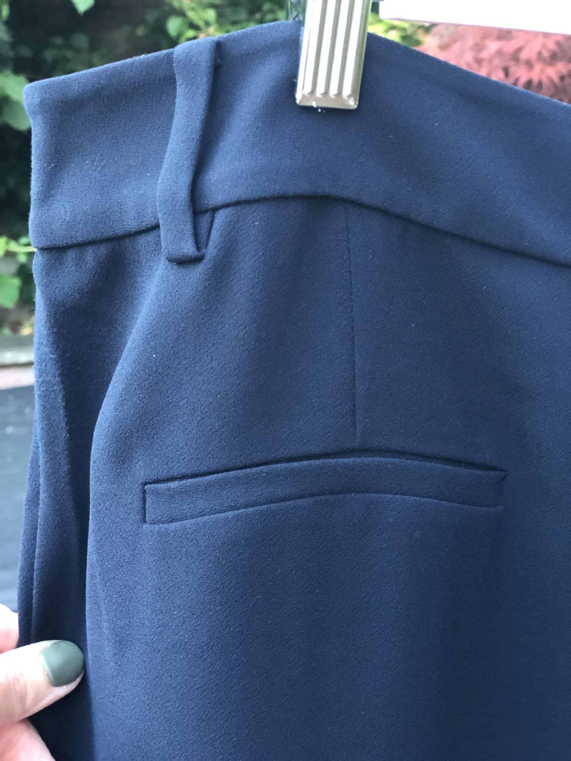 Whistles navy wide leg trouser - Image 3